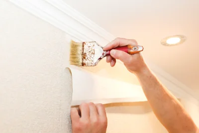 Pose de papier peint à Douelle — revêtements muraux et toiles de verre